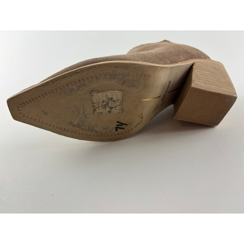 Dolce Vita Brown Suede Pointed Toe Mule Heels Size 7.5 - Picture 6 of 8